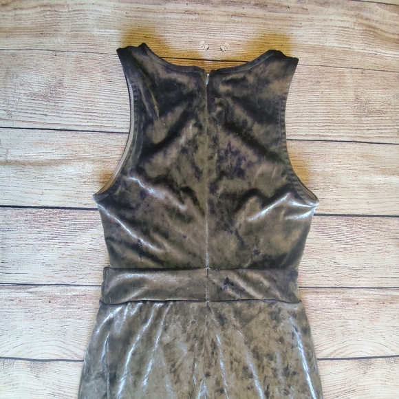Crushed Velvet Cut Out Dress - Picture 4 of 5